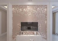 世帯、ホテルのための浮彫りにされた銀箔パターン洗濯できるビニールの壁紙