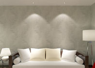 湿気の居間のための防止の銀製の白い葉パターン壁紙