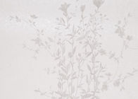 防水銀製の無作法な花模様の壁紙、取り外し可能な浮彫りにされたビニールの壁紙