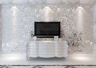 寝室 TV の背景のための 3D 設計銀製灰色のヨーロッパの現代壁紙