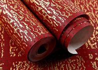 家に壁紙を飾る現代的な壁カバーを青銅色にする赤い格子縞
