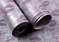 寝室の壁のための寝具部屋の紫色の現代取り外し可能な壁紙、防止湿気