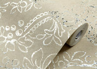 非優雅な花および青銅色になる処置と編まれるヨーロッパのレトロ型の壁紙