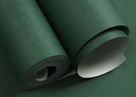 耐久財の深緑色色の非編まれた壁紙取り外し可能な材料