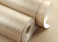 High End Striped Removable Luxury Modern Wallpaper For Living Room , Non Woven Paper
