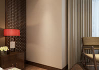 寝室、ホテルのための非編まれた純粋なベージュ現代的な壁カバー