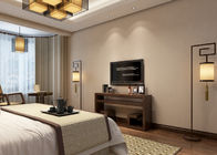 寝室、ホテルのための非編まれた純粋なベージュ現代的な壁カバー