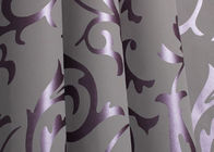 TVの背景のために取り外し可能な浮彫りにされたヨーロッパ式の紫色の花の壁紙