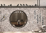 ポリ塩化ビニールの台所壁のための防水低価格の壁紙、3D煉瓦効果の壁紙