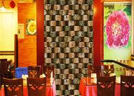レストランの背景のための環境友好的な浮彫りにされた3d煉瓦効果の壁紙