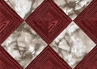Luxurious Background Removable Reusable Wallpaper Diamond Marble And Wooden Pattern