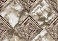 Luxurious Background Removable Reusable Wallpaper Diamond Marble And Wooden Pattern