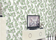 緑植物および円形パターン3Dは壁紙の表面処理を浮彫りにしました