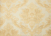 古典的なダマスク織のベッド/居間のためのヨーロッパ式の壁紙3Dの効果の壁カバー