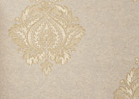古典的なダマスク織パターン ポリ塩化ビニールの洗濯できるビニールの壁紙のヨーロッパ式の壁カバー