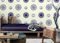 青および白い磁器部屋の装飾のアジア促された壁紙/壁カバー