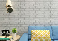 居間のための自己接着壁紙の現代様式を印刷するグレーがかった白い色の煉瓦