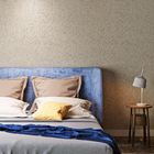 自然で物質的な寝室の特徴の壁紙の石織り目加工の内部部屋の装飾