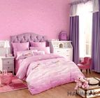 取り外し可能な女の子の寝室の壁紙、女の子のピンクの寝室の壁紙