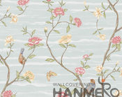 Floral Bird New Designs Modern Removable Wallpaper for Saloon Chinese Factory Manufacture