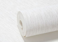 0.53*10M の簡単で白い洗濯できるビニールの壁紙、Bbedrooms のための方法壁紙