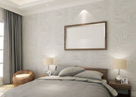 ビニール材料が付いている寝室のための浮彫りにされた葉パターン現代取り外し可能な壁紙