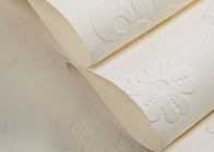 簡単で純粋な白の非編まれた壁紙現代様式の群の表面