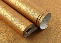 クレバスのひびパターンが付いている防音の青銅色になる現代取り外し可能な壁紙