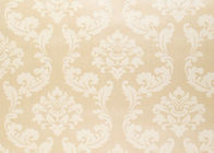 居間のための金ダマスク織パターン ヨーロッパ式の壁紙