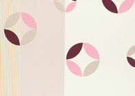 ピンクおよびベージュ取り外し可能なポリ塩化ビニールの壁紙の寝室のための現代壁紙
