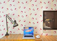 ピンクおよびベージュ取り外し可能なポリ塩化ビニールの壁紙の寝室のための現代壁紙