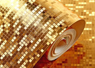 金ホイル材料、セリウムISOが付いている防水贅沢な装飾の壁紙は証明します