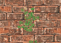 3D煉瓦緑植物パターンTVの背景のための現代的な壁カバー
