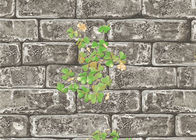 3D煉瓦緑植物パターンTVの背景のための現代的な壁カバー
