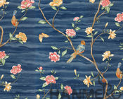 大広間の中国の工場製造のための花の鳥の新しい設計現代取り外し可能な壁紙